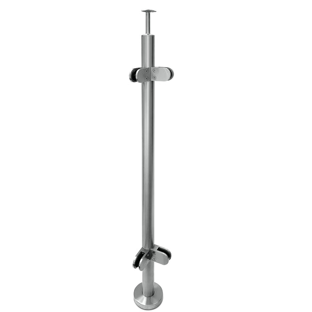 Stainless Steel Corner Post 90° for Glass Balustrade Handrail, G316 Premium - Gladwell Glass