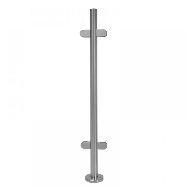 Stainless Steel Glass Balustrade 48.3mm Centre Post, 1100mm High, 316 Grade - Fast and free delivery from Gladwell Glass