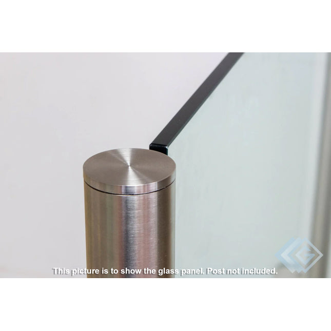 10mm Toughened Balustrade Glass Panels Clear Polished Edges Standard Sizes - Gladwell Glass 