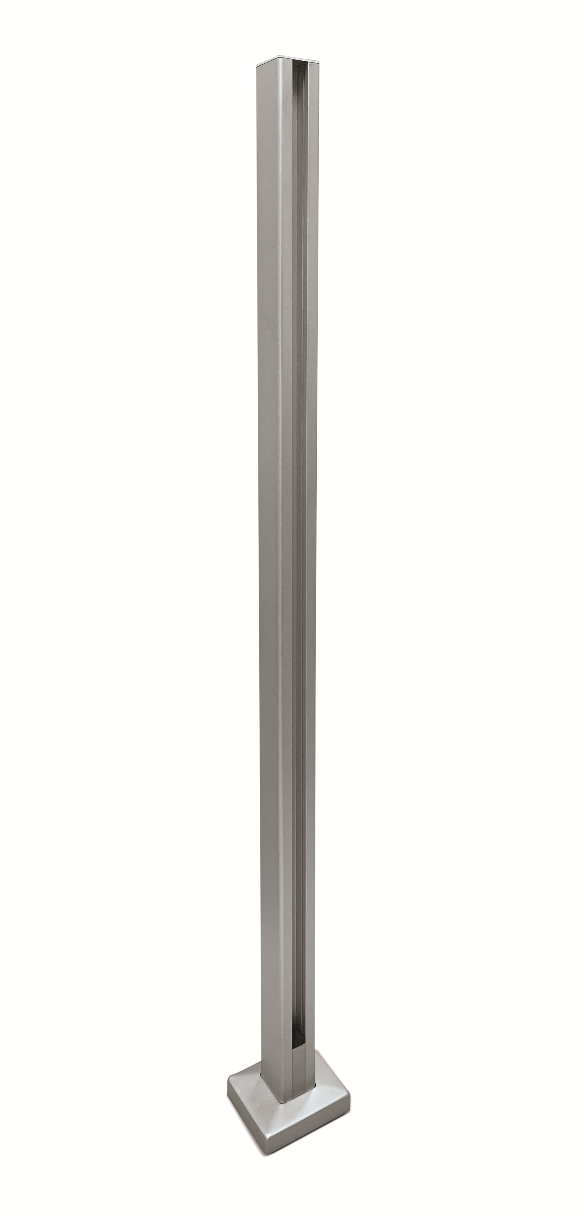 Glass Block Post Aluminium Posts AluPost Glass Balustrade AluPost System Silver or Grey