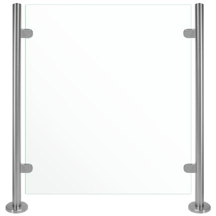 Gladwell Glass Balustrade Glass Toughened 10mm & 316 Stainless Steel Post