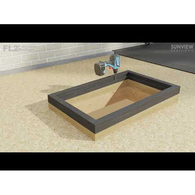 Frameless Toughened Triple Glazed Flat Roof Skylight