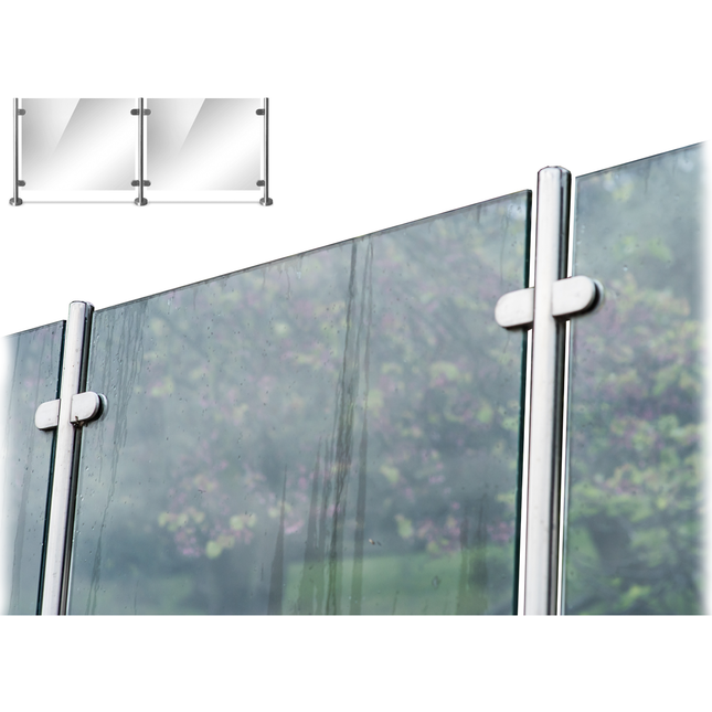 Gladwell Glass Balustrade Glass Toughened 10mm & 316 Stainless Steel Post