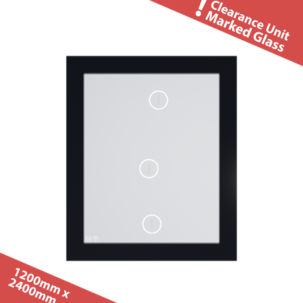 [CLEARANCE | Cosmetic Defect | Glass Marking] 1200mm x 2400mm Laminated Triple Glazed Flat Roof Skylight - Gladwell Glass 