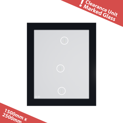 [CLEARANCE | Cosmetic Defect | Glass Marking] 1500mm x 2500mm Laminated Triple Glazed Flat Roof Skylight - Gladwell Glass 
