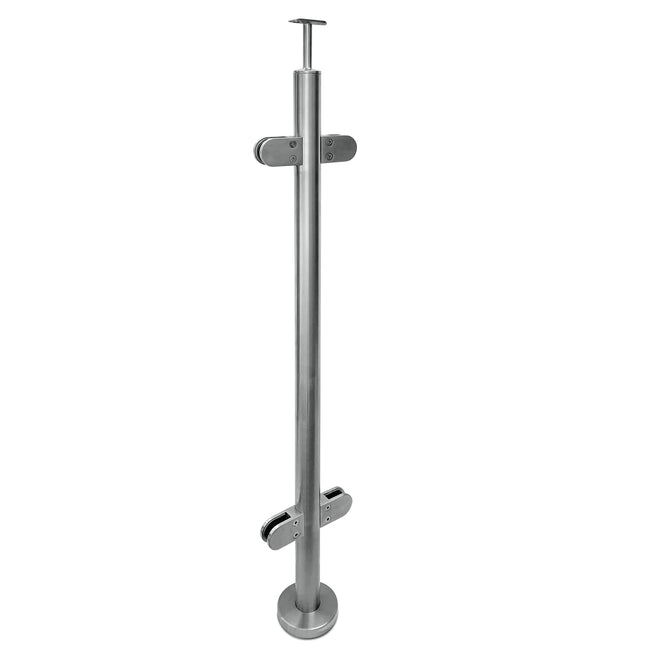 Stainless Steel Centre Post for Glass Balustrade Handrail, G316 Premium - Gladwell Glass 
