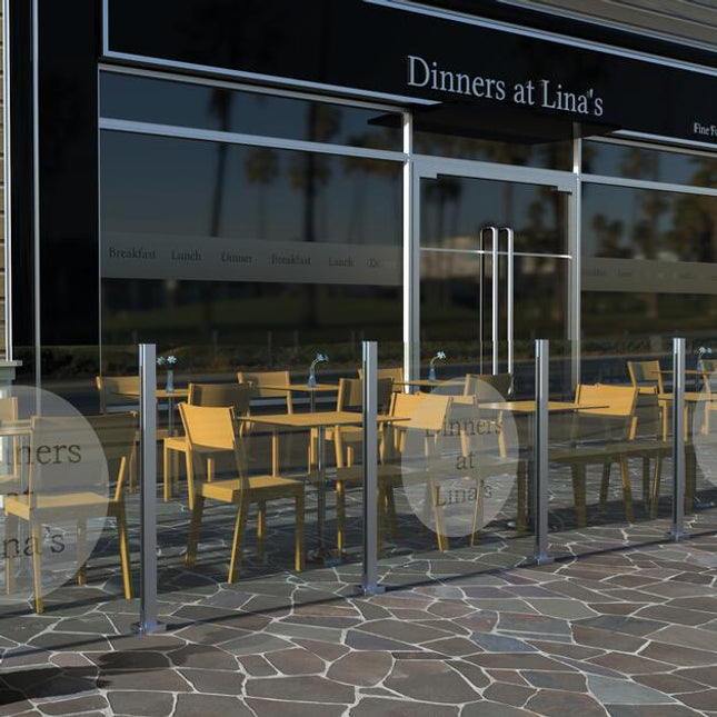 Centre Post Modular Balustrade Glass System Aluminium with or without handrail Smooth AR Gladwell Glass